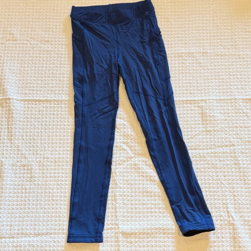 Kerrits Equestrian Riding Tights Youth Large Royal Blue Good Condition